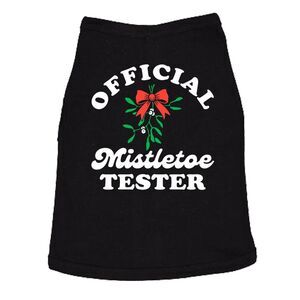 Official Mistletoe Tester Dog Shirt Funny T Shirts Sarcastic Christmas Party Tee